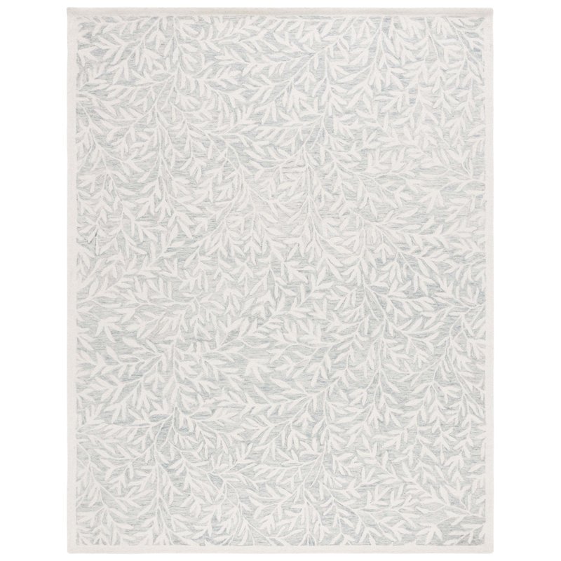 Winston Porter Heraldas Handmade Hand Tufted Light Gray/Ivory Rug Wayfair